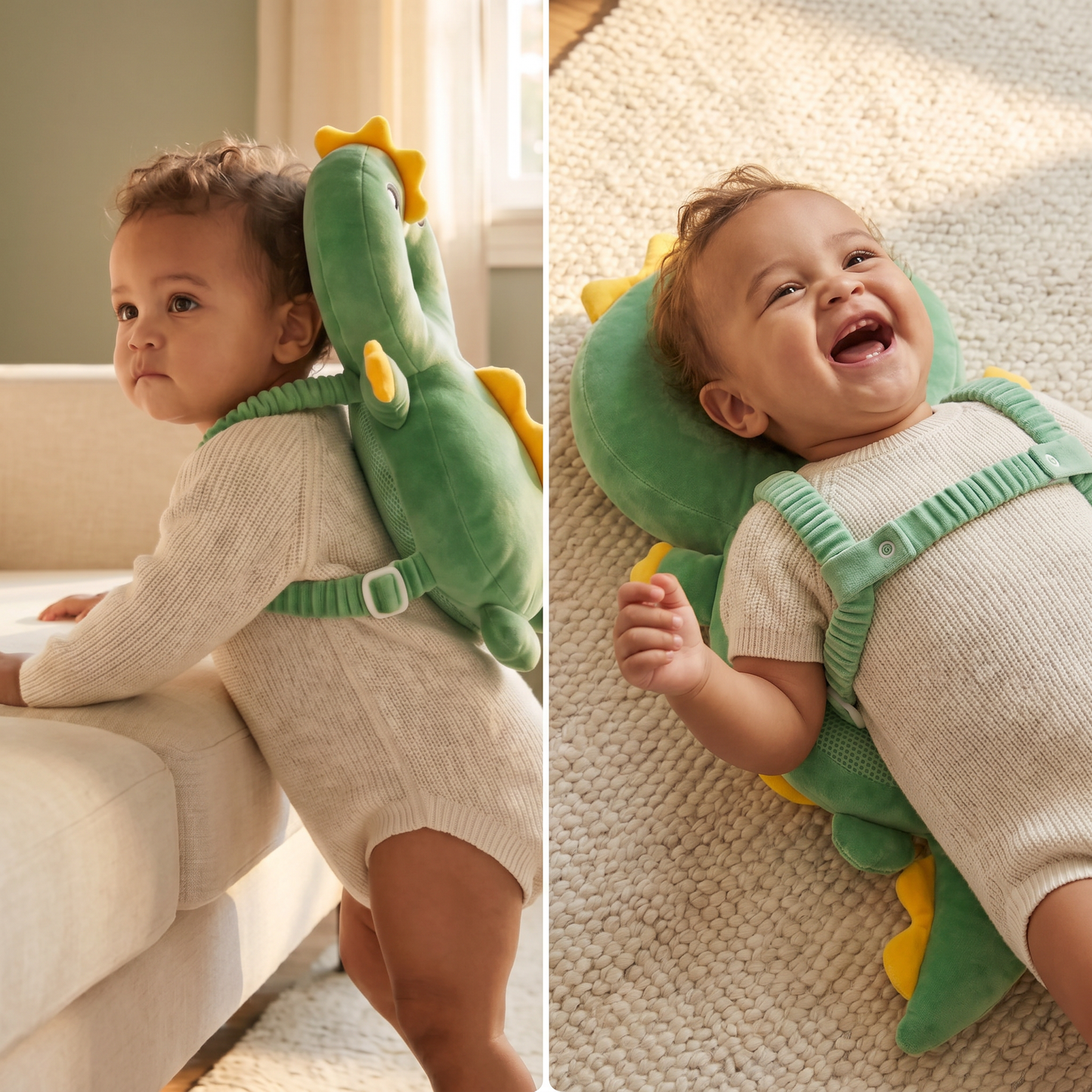 The Bump Pet™ — Wearable Plush for Wobbly Toddlers