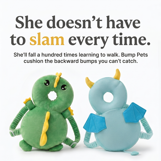 The Bump Pet™ — Wearable Plush for Wobbly Toddlers
