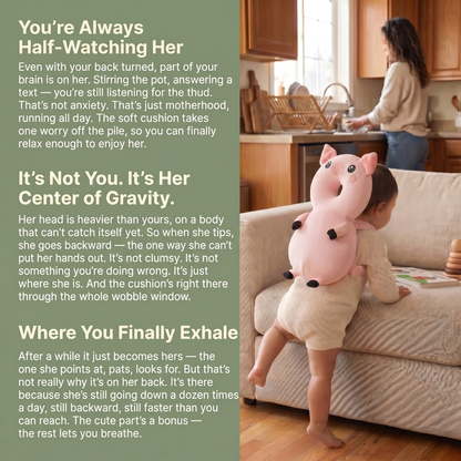 The Bump Pet™ — Wearable Plush for Wobbly Toddlers