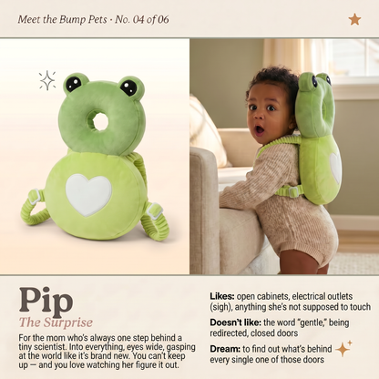 The Bump Pet™ — Wearable Plush for Wobbly Toddlers